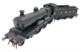 Gauge 1 - live steam LNER 4-4-2 locomotive No.2903 with pressure gauge; and six-wheel tender