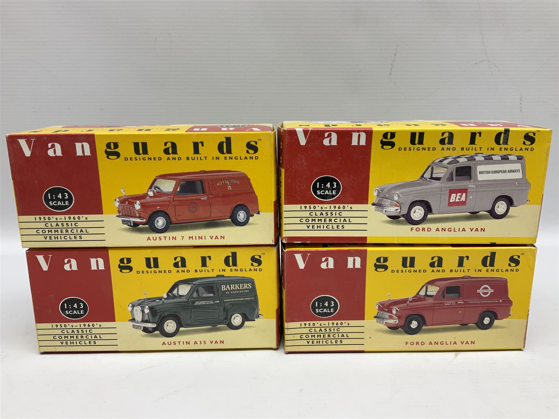 Sixteen Lledo Vanguards 1:43 scale 1950's-1960's Classic Commercial Vehicles die-cast models - Image 7 of 8