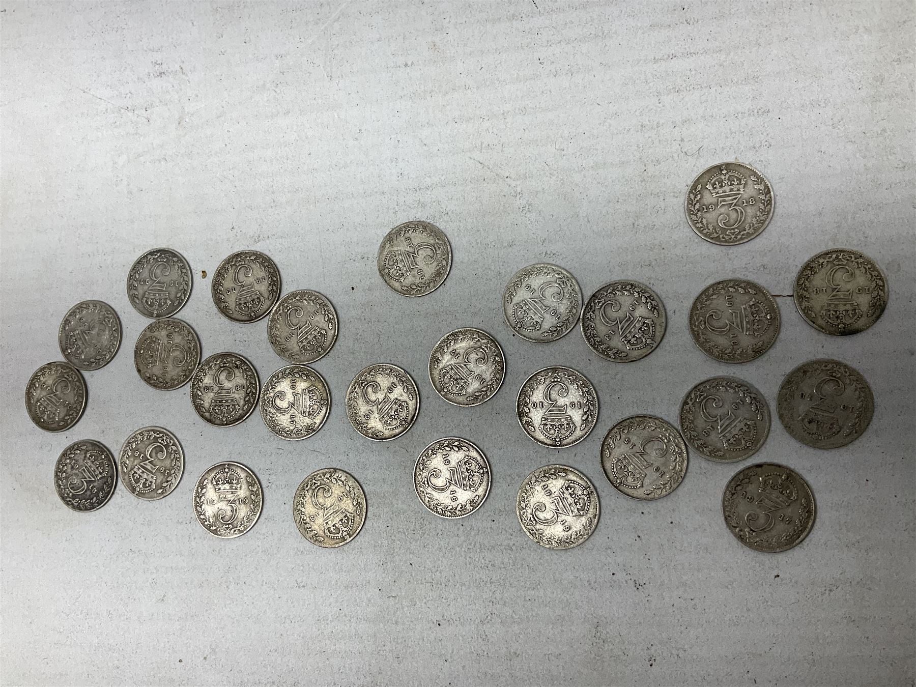 Approximately 120 grams of Great British pre 1920 silver coins - Image 9 of 10