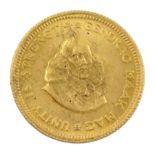 South Africa 1967 gold one rand coin