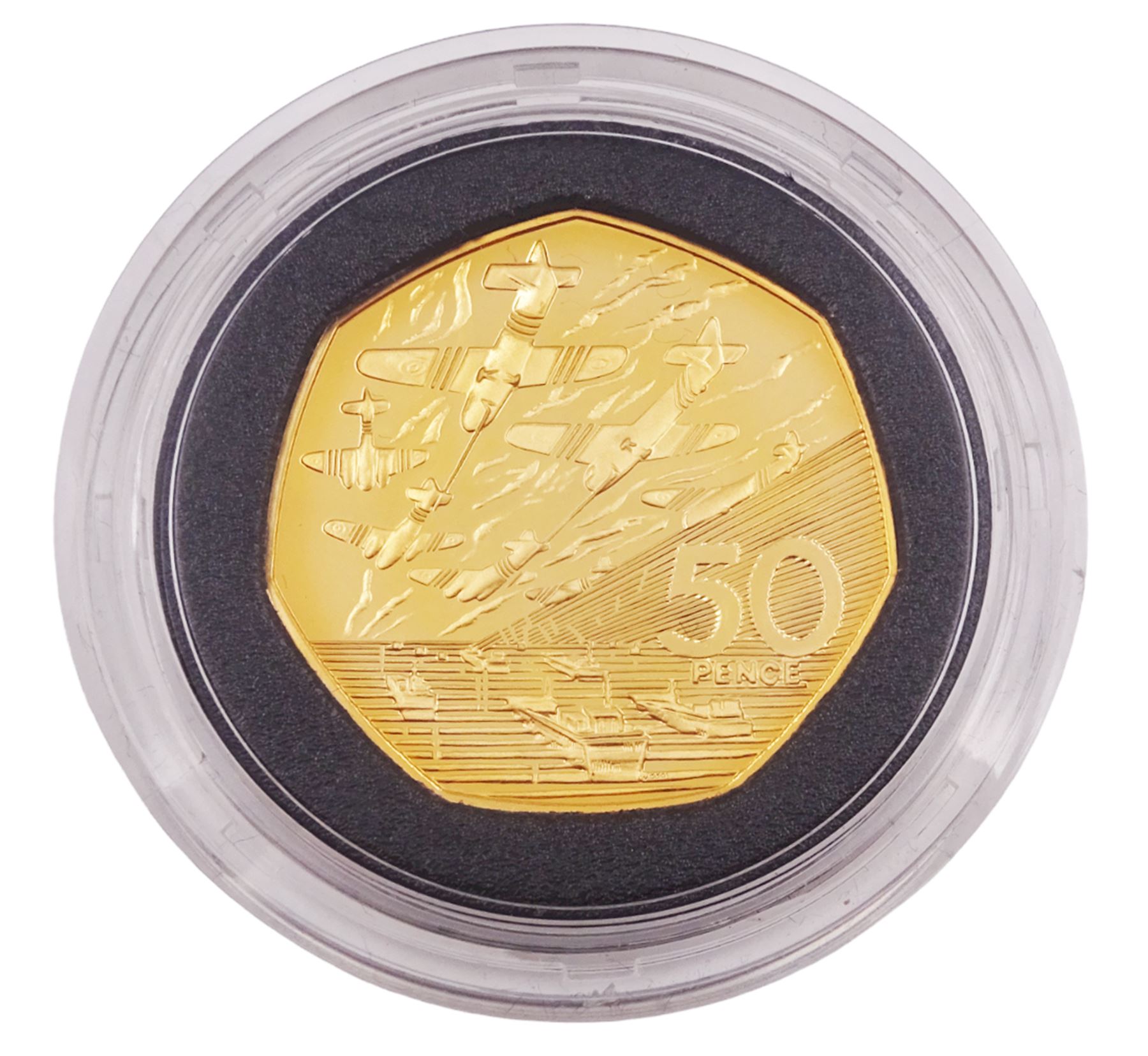 Queen Elizabeth II 1994 gold proof 'D-Day Commemorative' fifty pence coin - Image 2 of 4