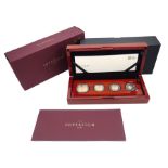 Queen Elizabeth II 2019 gold proof four coin sovereign collection