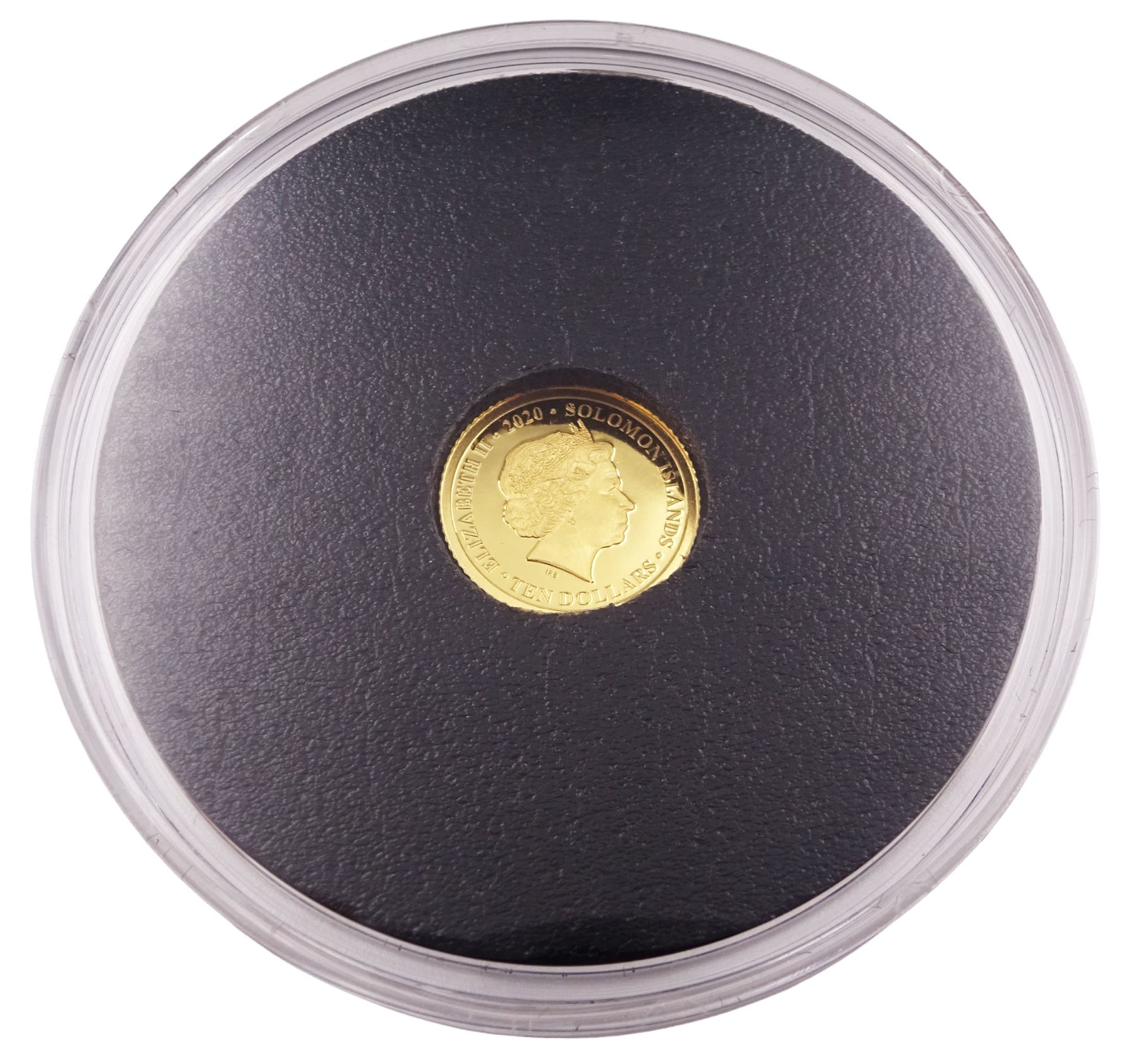 Queen Elizabeth II Soloman Islands 2020 24-carat gold proof ten dollars coin - Image 3 of 3