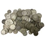 Approximately 490 grams of Great British pre 1947 silver coins
