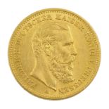 Germany 1888 gold twenty mark coin