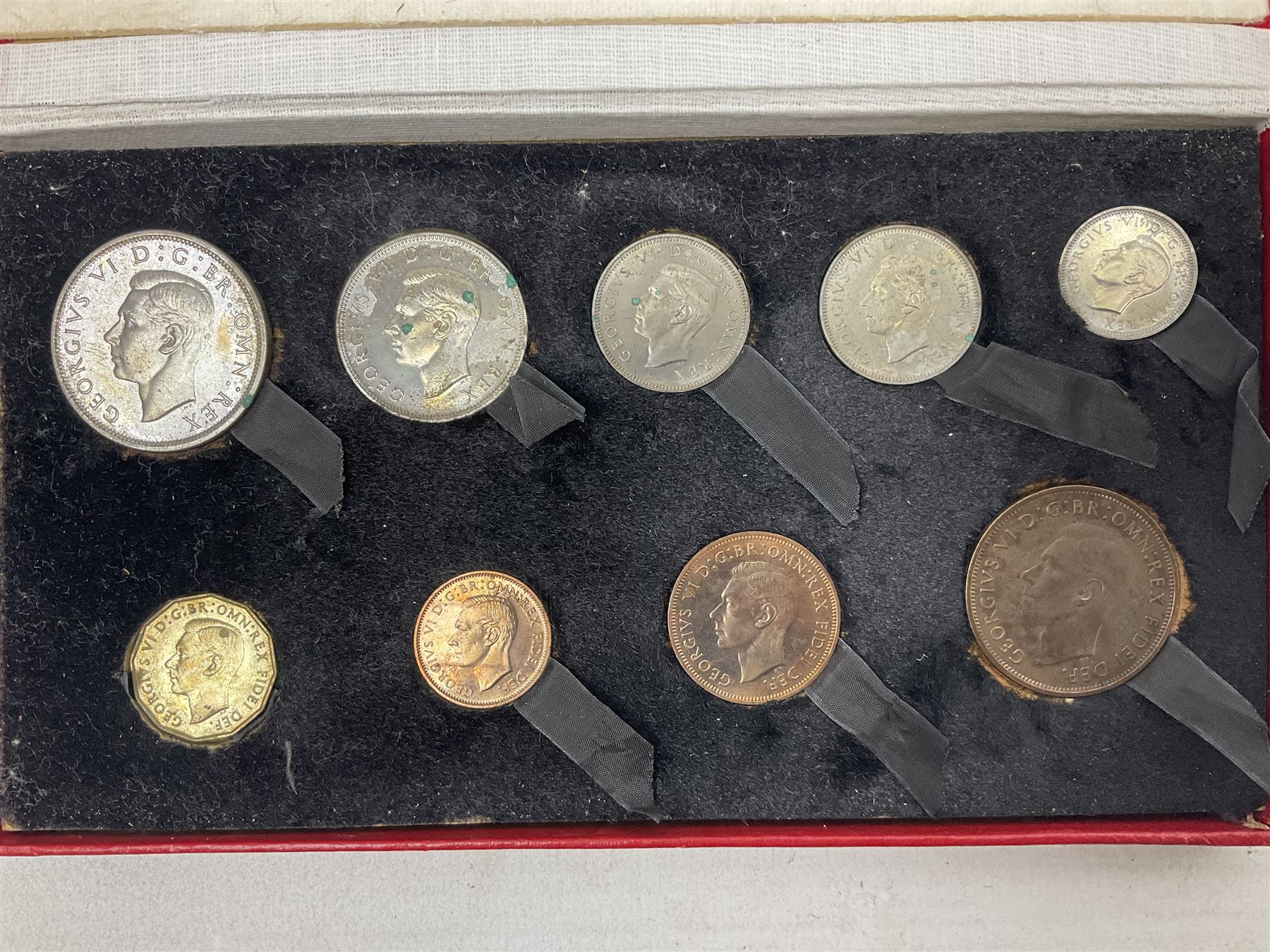 King George VI 1950 nine coin set - Image 3 of 6