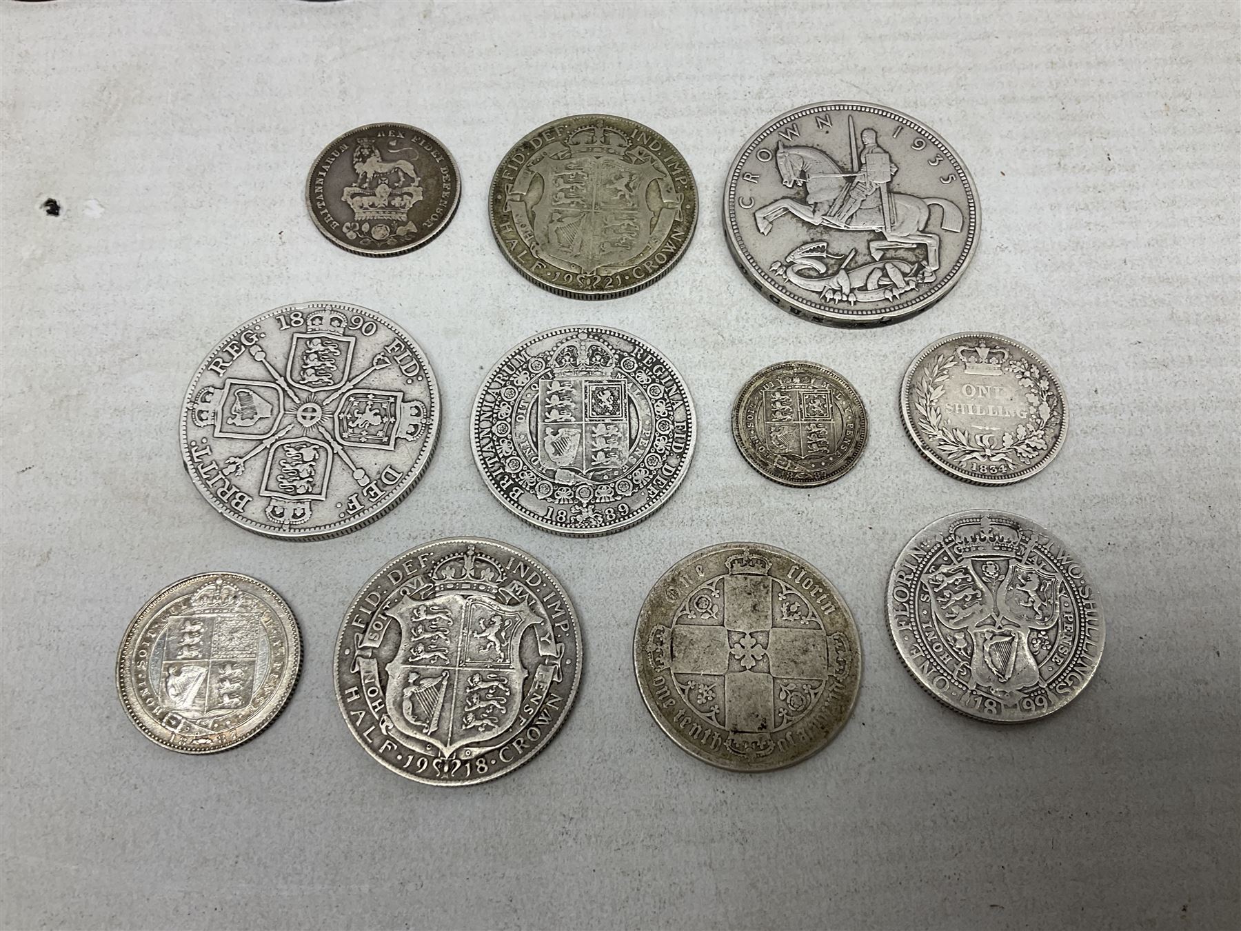 Approximately 90 grams of pre 1920 Great British silver coins - Image 4 of 7