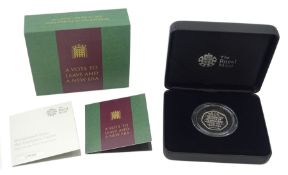 The Royal Mint 2020 'Withdrawal from the European Union' United Kingdom silver proof fifty pence coi