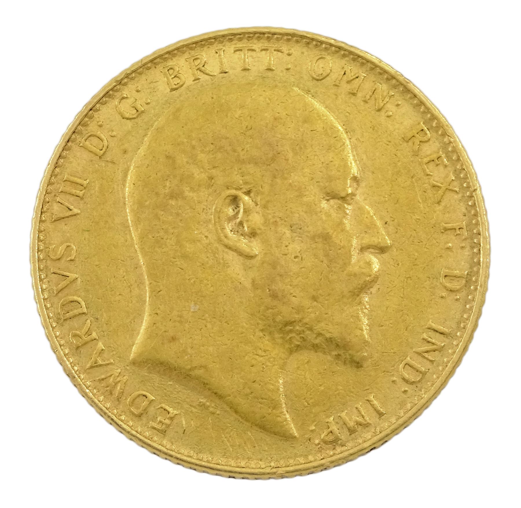 King Edward VII 1907 gold full sovereign coin