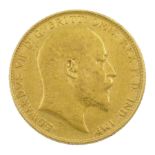 King Edward VII 1907 gold full sovereign coin