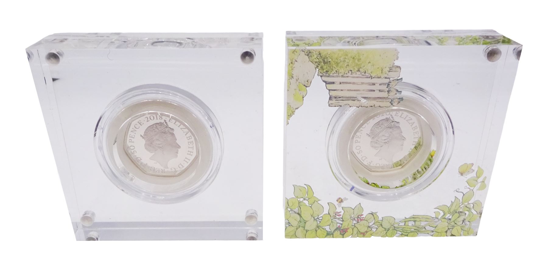 Two The Royal Mint United Kingdom Beatrix Potter silver proof fifty pence coins - Image 4 of 5