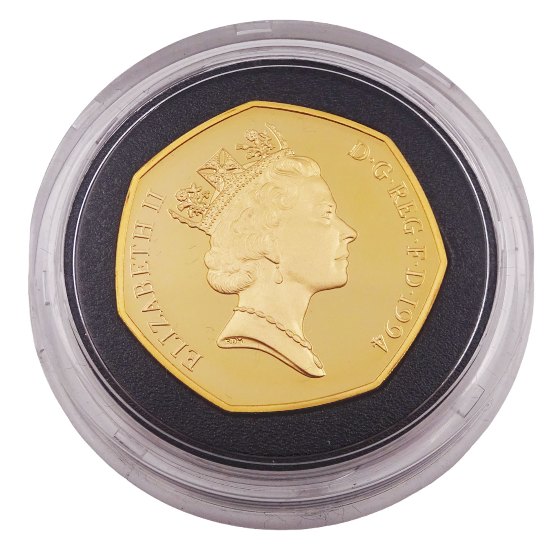 Queen Elizabeth II 1994 gold proof 'D-Day Commemorative' fifty pence coin - Image 3 of 4