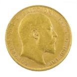 King Edward VII 1910 gold full sovereign coin