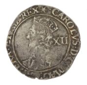 Charles I silver shilling coin