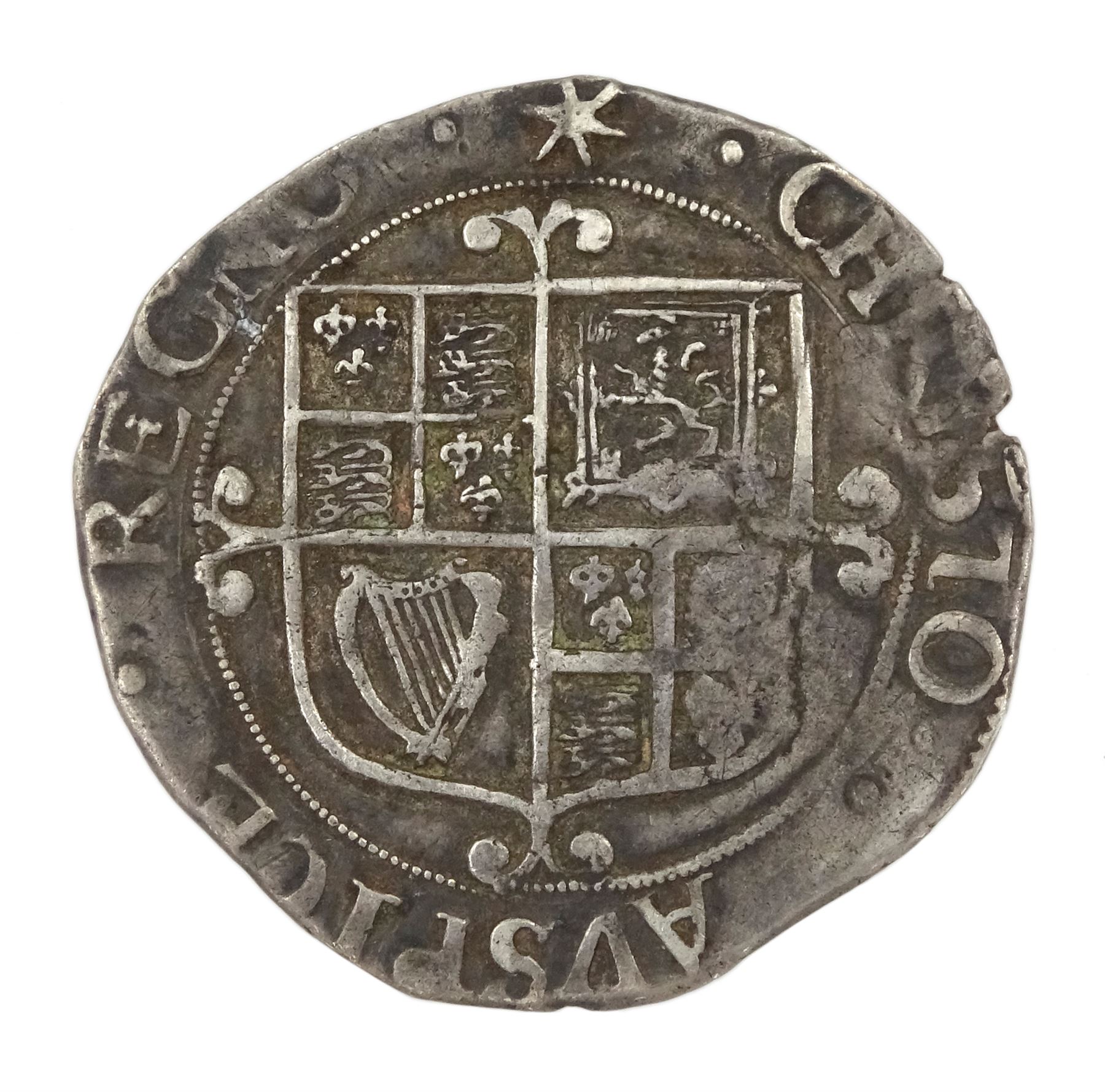 Charles I silver shilling coin - Image 3 of 3