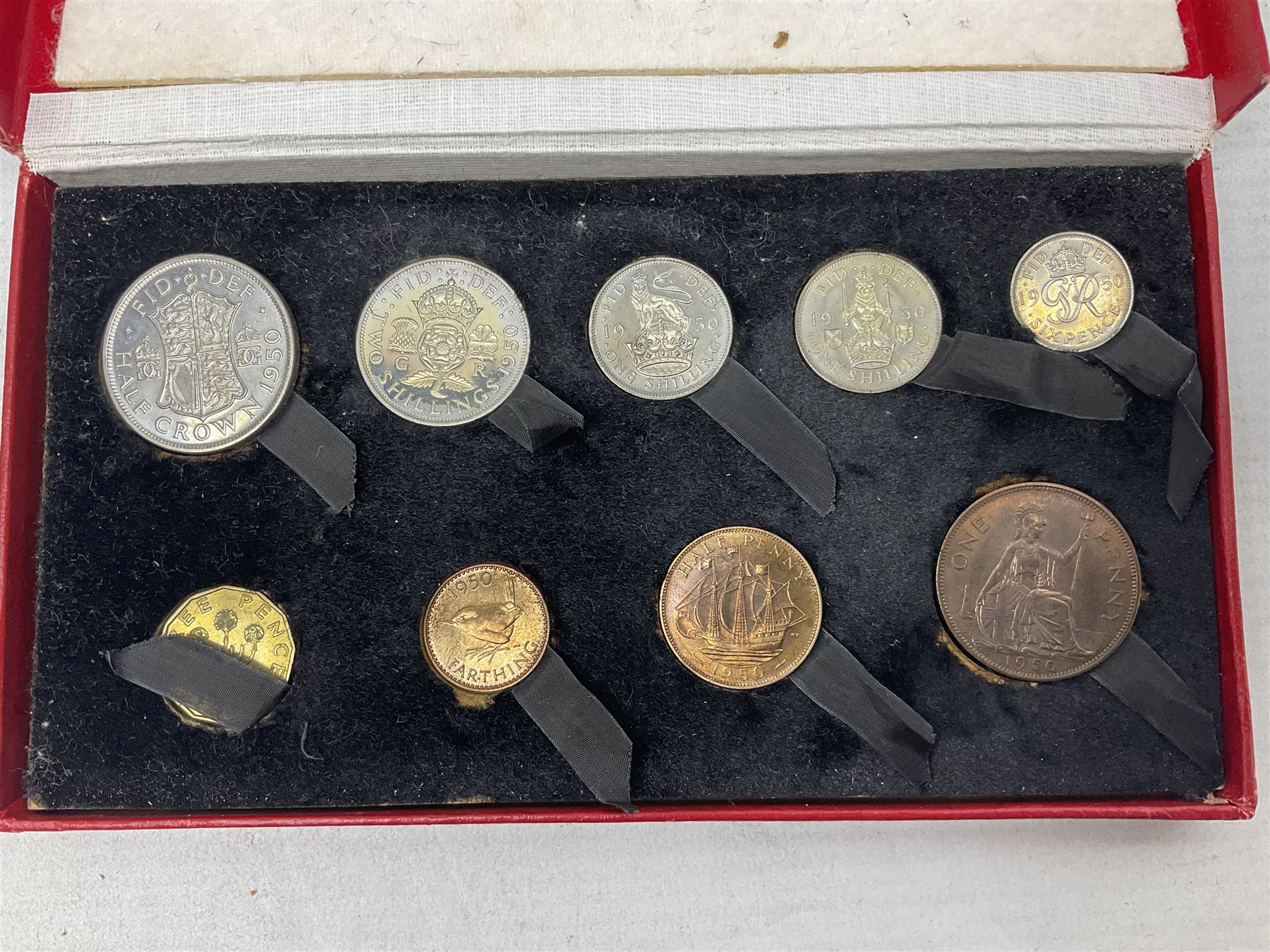 King George VI 1950 nine coin set - Image 6 of 6