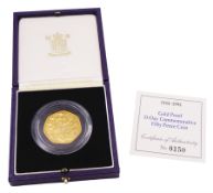 Queen Elizabeth II 1994 gold proof 'D-Day Commemorative' fifty pence coin