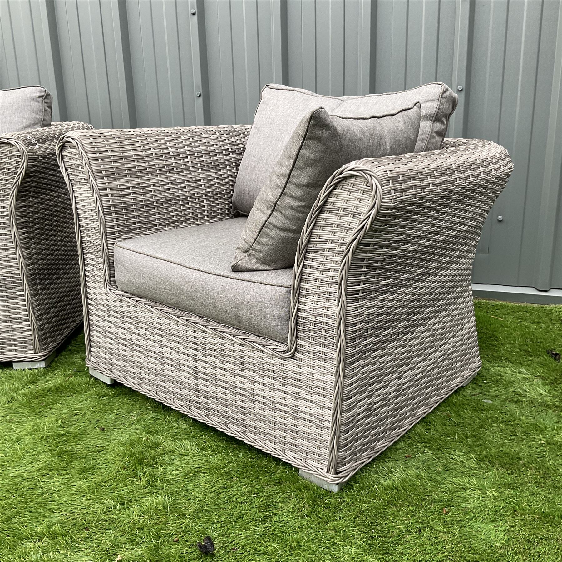 RattanDirect - pair of rattan garden armchairs - Image 2 of 6