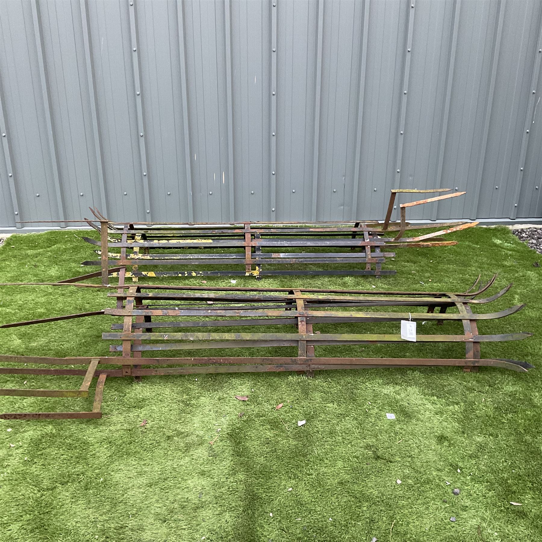 Pair of Wrought metal parkland tree guards