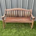 Alexander Rose Hardwood garden bench with cover
