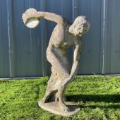 Discus thrower - garden figure
