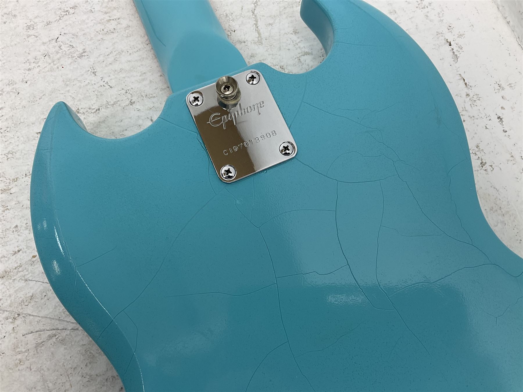 Epiphone Junior Model electric guitar in blue - Image 12 of 15