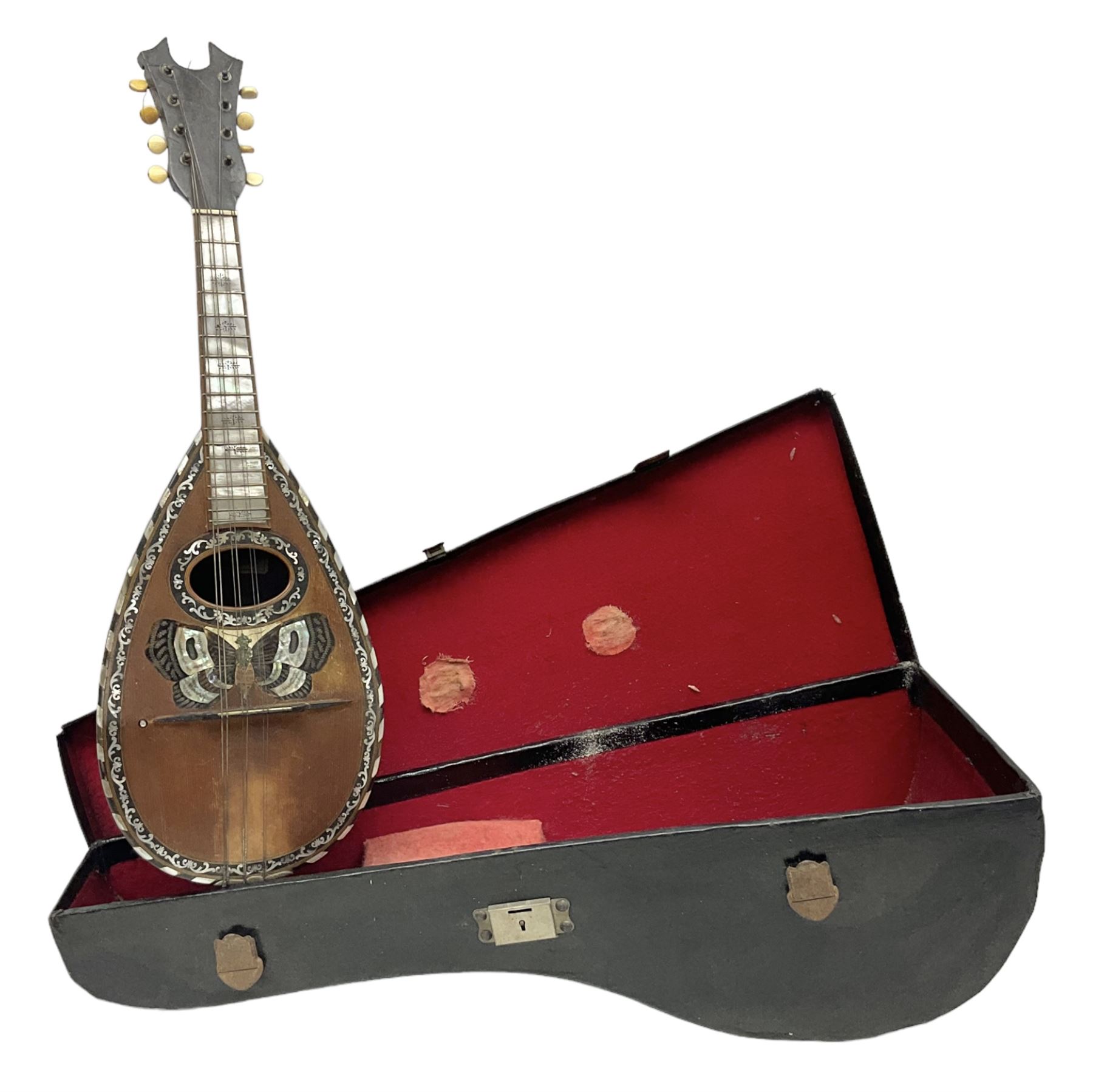 Early 20th Century Neapolitan eight-string lute back mandolin
