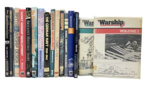 Seventeen books of maritime and naval interest including warship design and development