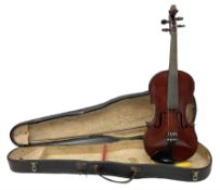 German trade violin c1920 with 36cm two-piece maple back and ribs and spruce top L59cm; in carrying