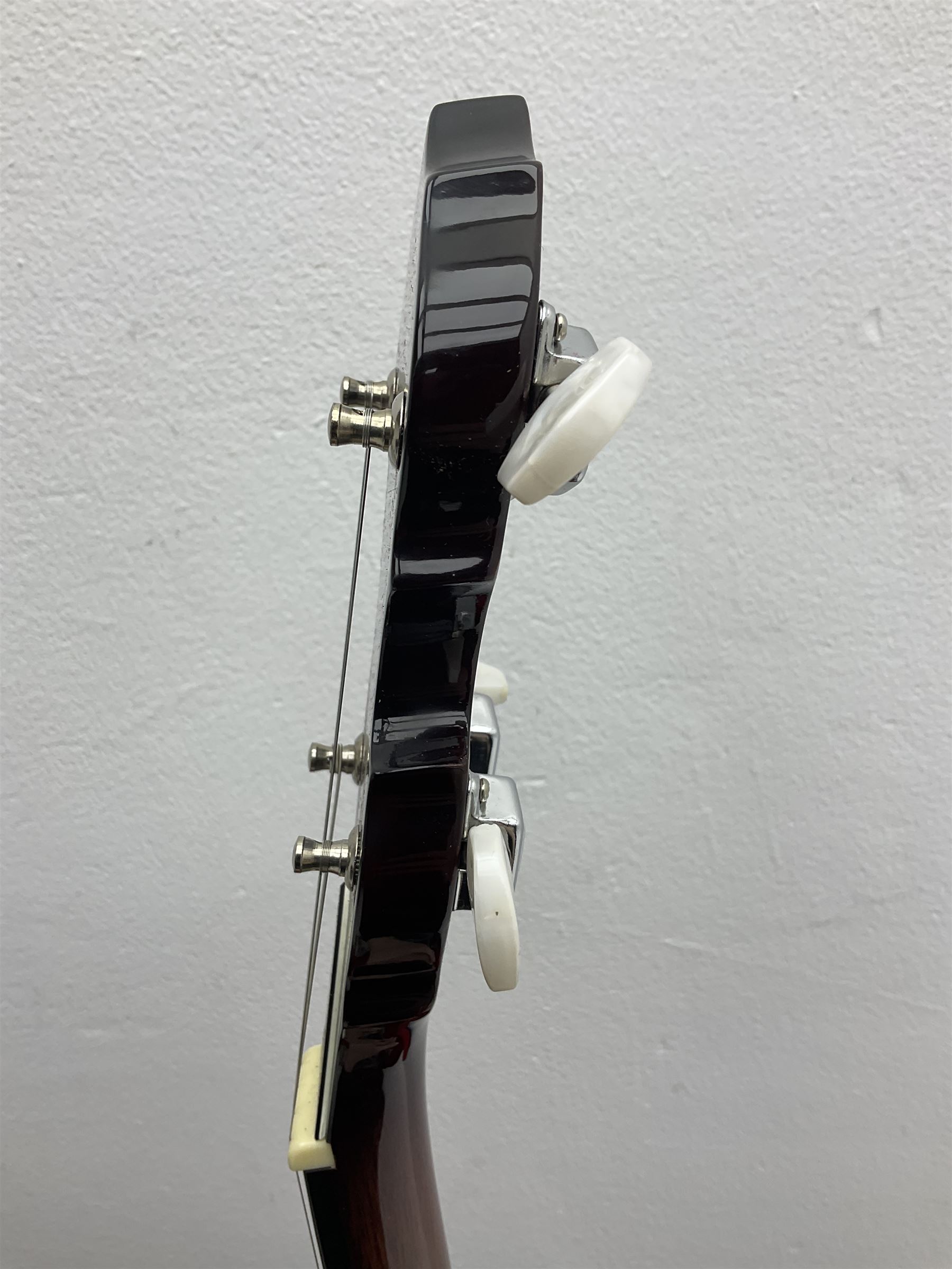 Rally five-string banjo with mahogany solid back L101cm in soft carrying case; and Brunswick Model B - Image 8 of 31