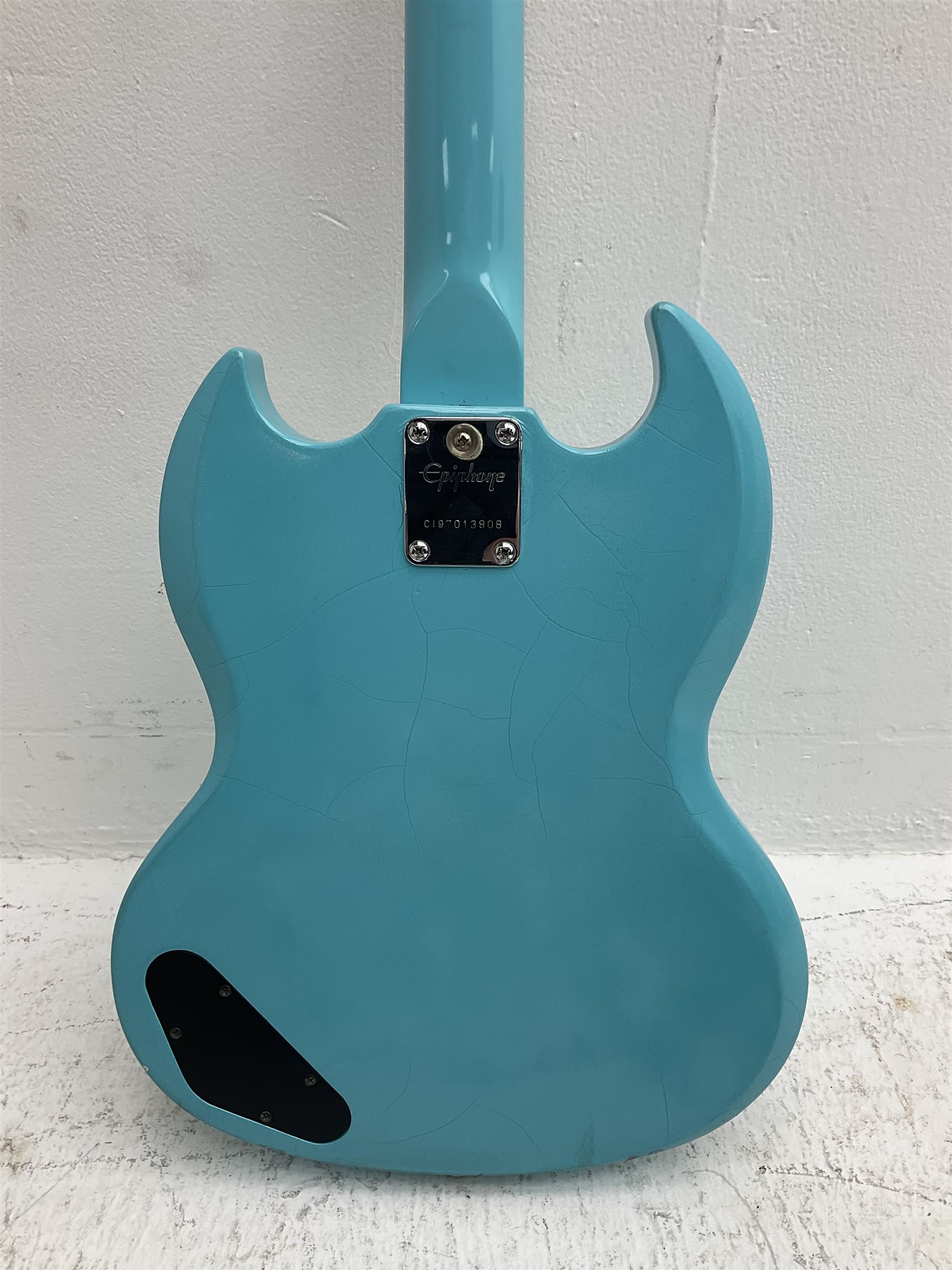 Epiphone Junior Model electric guitar in blue - Image 11 of 15