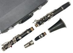 Lark M4001 four-piece clarinet; in fitted carrying case