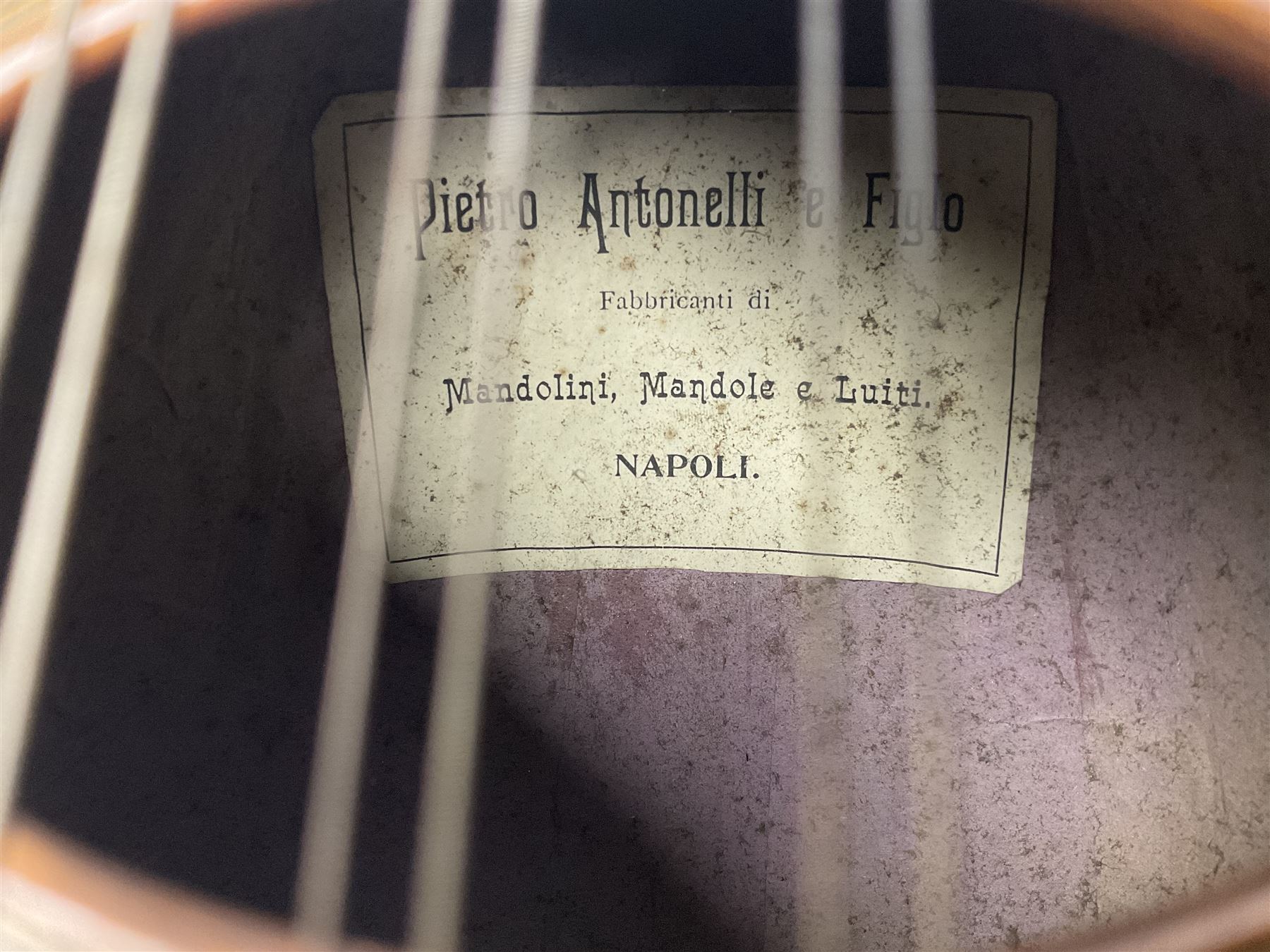 Early 20th Century Neapolitan eight-string lute back mandolin - Image 4 of 16