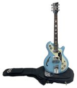 Italia Mondial electric guitar in blue with independent pick-ups