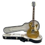 2011 Gibson Les Paul Traditional gold top electric guitar; serial number 103110461; with mahogany b