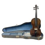 Mid-19th century violin composed of various parts