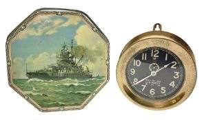 WWII period US Navy Mark I deck clock