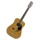 Grant Model No.W-220L twelve-string acoustic guitar with mahogany back and ribs and spruce top L109c