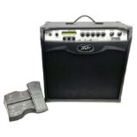 Peavey VYPYR VIP-3 guitar amplifier serial no.0DBDM070095 L51cm; with Peavey Sanpera 1 pedal board s