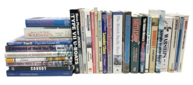 Thirty books of maritime and naval interest including David Hobbs: The British Pacific Fleet; Ian Ma