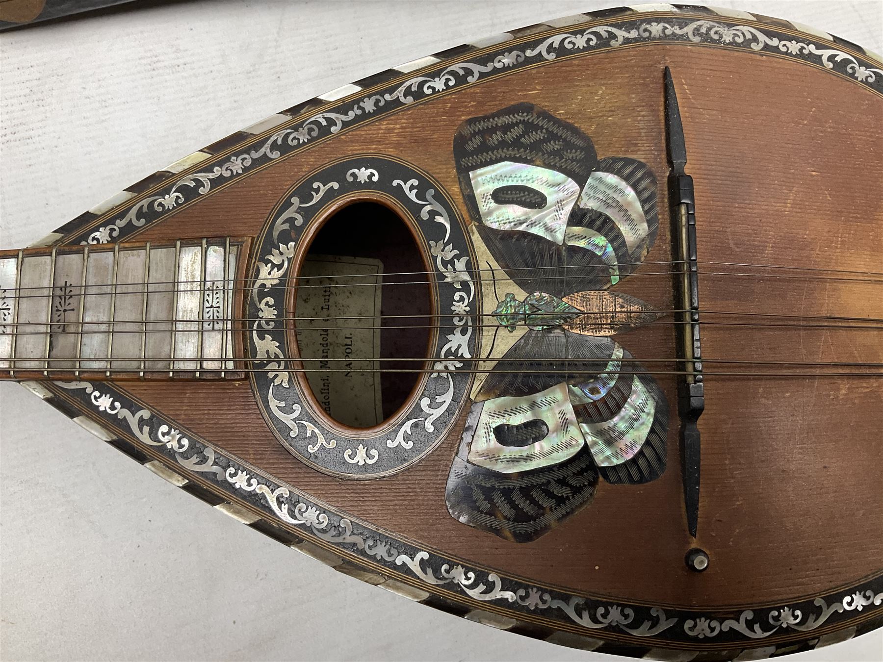 Early 20th Century Neapolitan eight-string lute back mandolin - Image 5 of 16