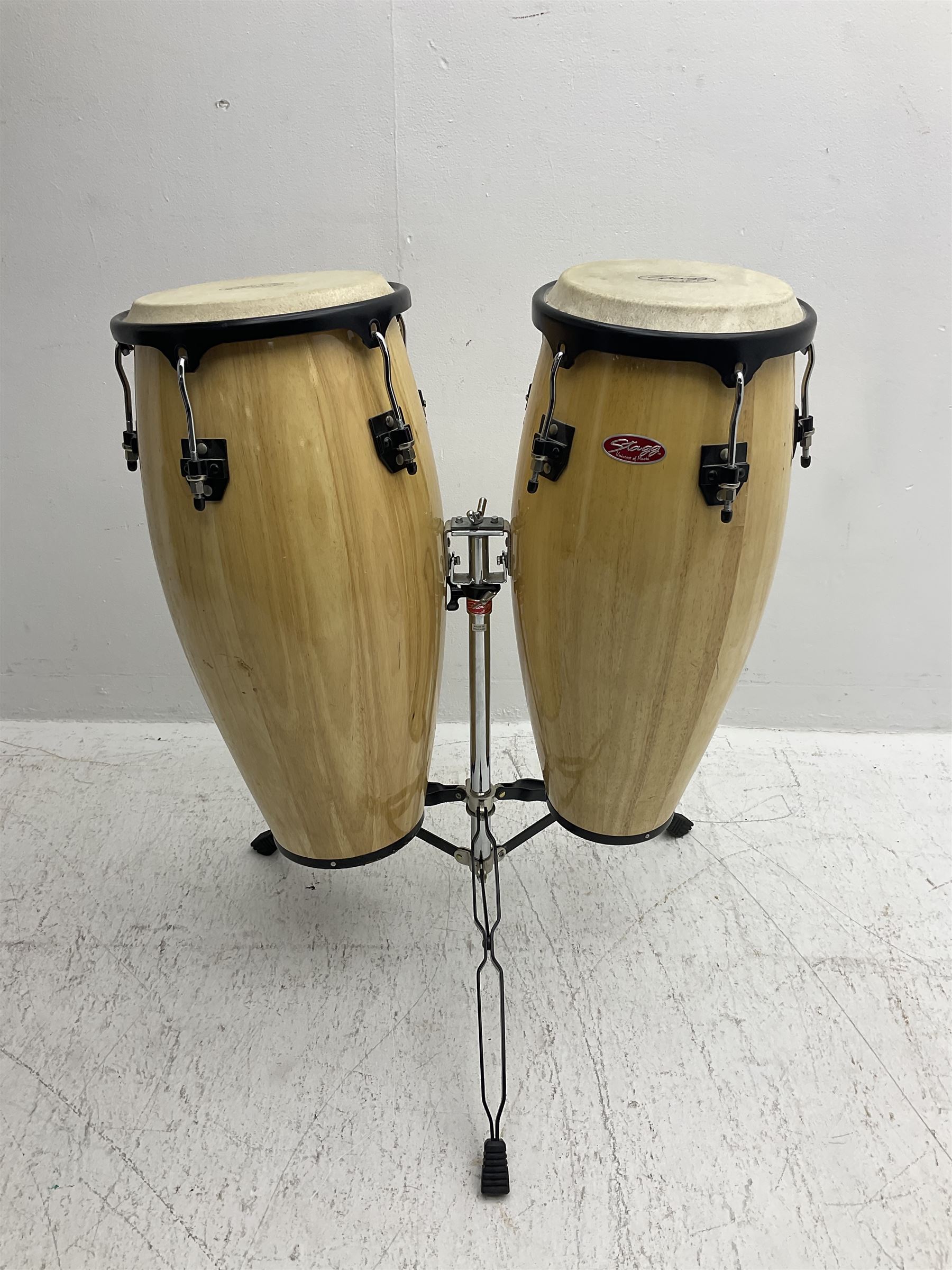 Pair of Stagg conga drums - Image 10 of 11