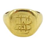 18ct gold signet ring