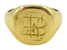 18ct gold signet ring