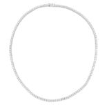 18ct white gold round brilliant cut diamond necklace