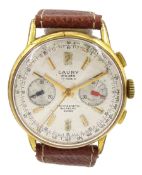 Cauny Prima gentleman's manel wind chronograph wristwatch