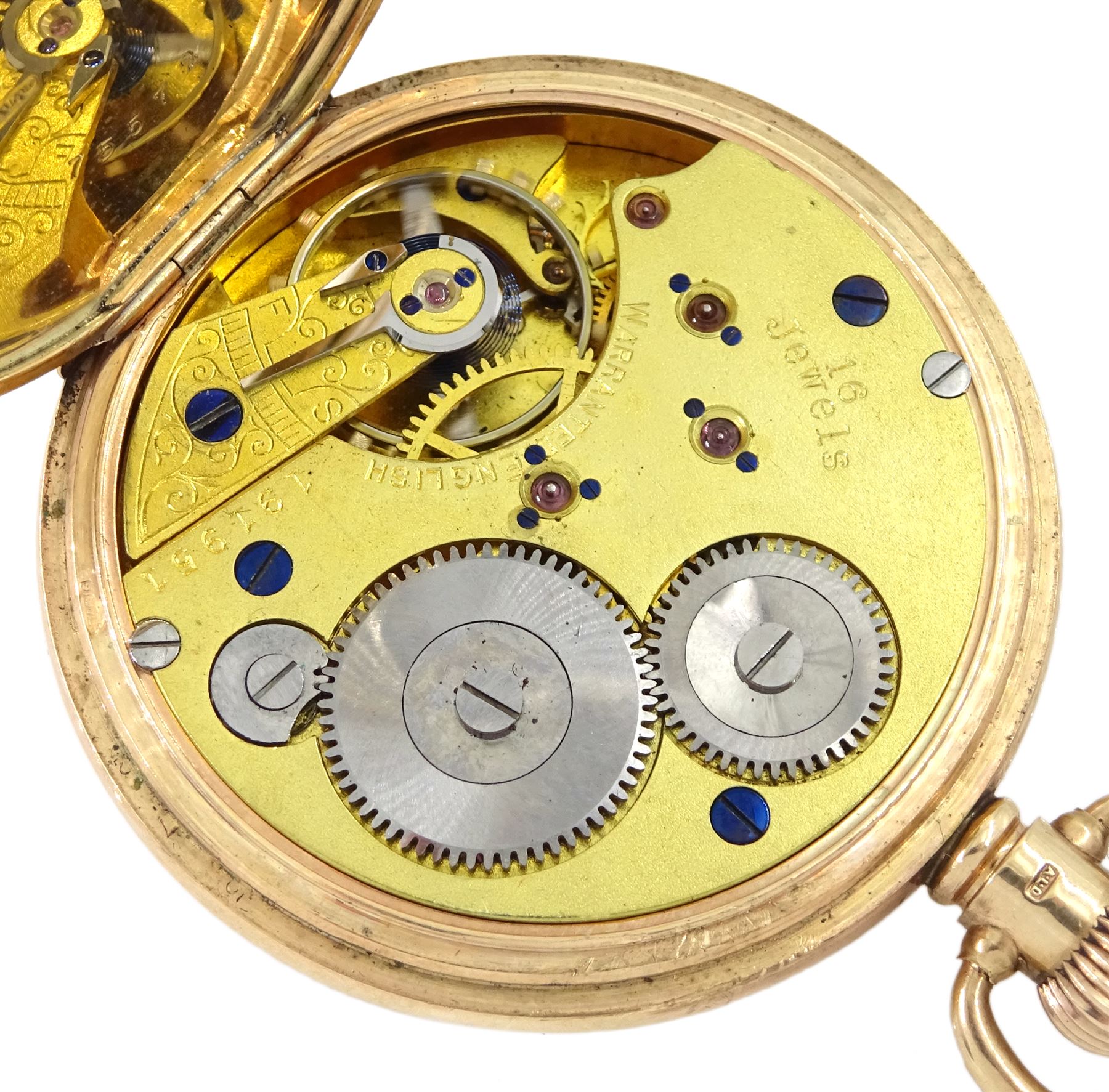 9ct gold full hunter keyless lever presentation pocket watch by R.Gilbert & Sons Ltd 'Makers to the - Image 2 of 4
