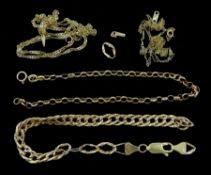 9ct gold jewellery oddments