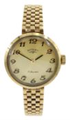 Rotary 9ct gold ladies manual wind wristwatch