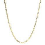 18ct gold Figaro link necklace